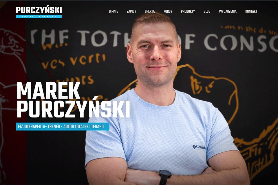 Marek Purczyński website design by MENA Studio
