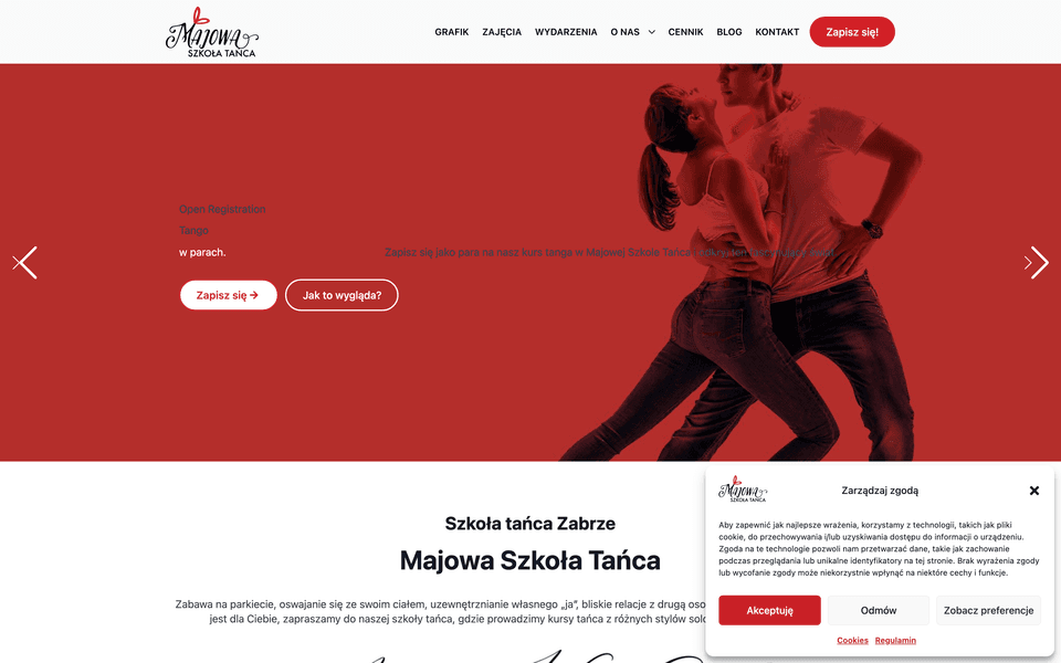 Majowa Szkoła Tańca homepage